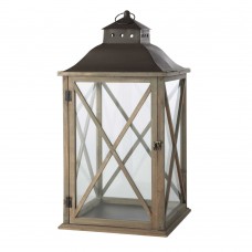 lanterna legno tetto metallo